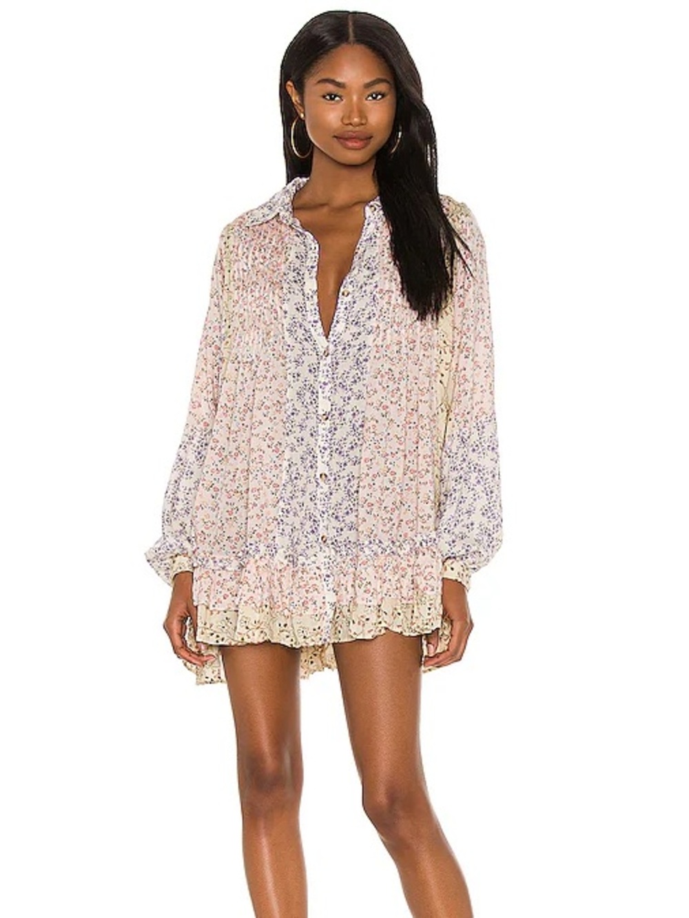 Free People Lost in you printed tunic